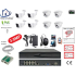 Home-Locking camerasysteem met bewegingsdetectie en NVR 8ch 8.0MP H265 POE met 4 bullet metaal en 4 dome pvc camera's 3.0MP CS-8-1473