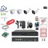 Home-Locking camerasysteem met bewegingsdetectie en NVR 8ch 8.0MP H265 POE met 2 dome pvc en 2 bullet metaal camera's 3.0MP CS-4-1519