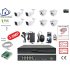 Home-Locking camerasysteem met bewegingsdetectie en NVR 8ch 8.0MP H265 POE met 4 bullet metaal en 4 dome pvc camera's 3.0MP CS-8-1473