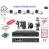 Home-Locking camerasysteem met bewegingsdetectie en NVR 8ch 8.0MP H265 POE met 4 bullet camera's 1944P 5.0MP. CS-4-1607KL