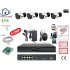 Home-Locking camerasysteem met NVR 5.0MP H265 POE met 4 bullet metaal camera's 1944P 5.0MP CS-4-1451