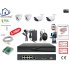 Home-Locking camerasysteem met bewegingsdetectie en NVR 8ch 8.0MP H265 POE met 2 dome pvc en 2 bullet metaal camera's 1944P 5.0MP. CS-4-1456