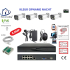 Home-Locking camerasysteem met bewegingsdetectie en NVR 8ch 8.0MP H265 POE met 4 bullet camera's 2160P 8.0MP. CS-4-1602KL