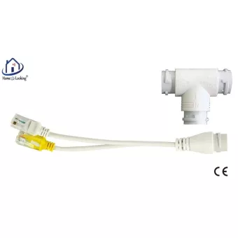 Home-Locking POE-splitter voor aansluiten van 2 IP-camera's op 1 UTP kabel RJ-652.