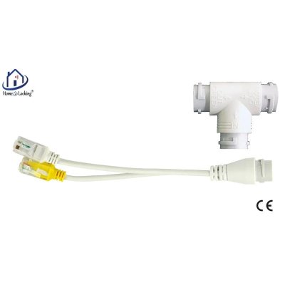 Home-Locking POE-splitter voor aansluiten van 2 IP-camera's op 1 UTP kabel RJ-652.