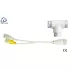 Home-Locking POE-splitter voor aansluiten van 2 IP-camera's op 1 UTP kabel RJ-652.