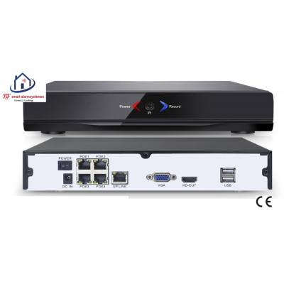 Home-Locking NVR 4CH 1080P-H265 2.0MP 4 uitgangen POE CN-520 Home-Locking NVR 4CH 1080P-H265 2.0MP 4 uitgangen POE CN-520