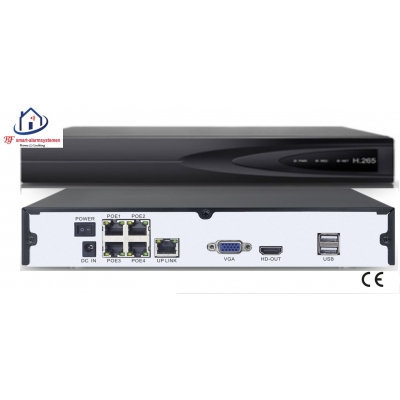 Home-Locking NVR 4CH 1944P-H265 5.0MP 4 uitgangen POE CN-522 Home-Locking NVR 4CH 1944P-H265 5.0MP 4 uitgangen POE CN-522