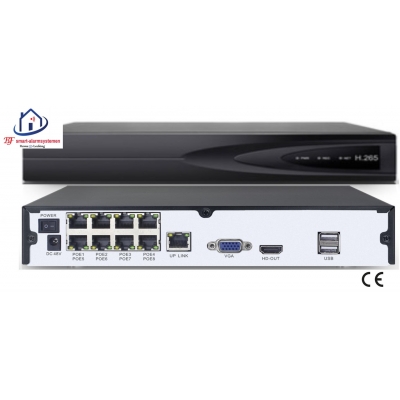 Home-Locking NVR 8CH 1944P-H265 5.0MP 8 uitgangen POE CN-523 Home-Locking NVR 8CH 1944P-H265 5.0MP 8 uitgangen POE CN-523