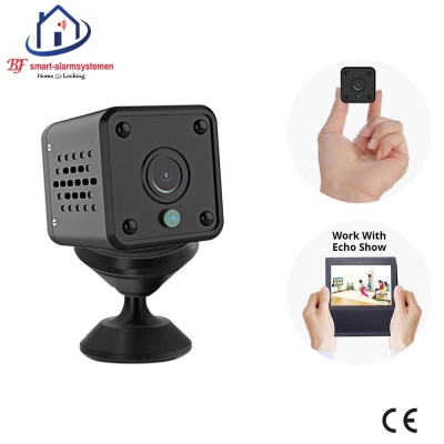 Smart WiFI mini IP-camera 2.0MP werkt met Amazon Alexa / Google Assistance.T-2043 Smart WiFI mini IP-camera 2.0MP werkt met Amazon Alexa / Google Assistance.T-2043