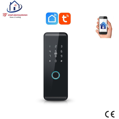 Home-Locking wifi/bluetooth-toegangscontrole door vingerafdruk,ID-kaart,wachtwoord, met bediening via Smart Life APP. T-1145