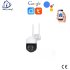 Draadloos WIFI PTZ IP-camera 3.0MP met bediening via Smart Life APP werkt met Alexa en Google spraaksturing T-2026