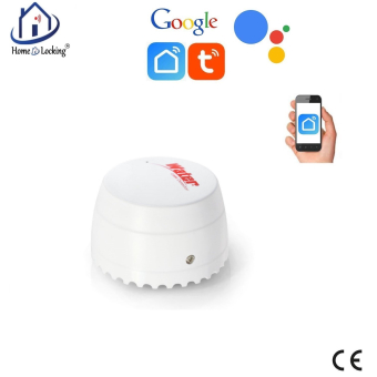 Home-locking WiFi water-detector met bediening via Smart Life APP werkt met Alexa en Google spraaksturing. T-2016