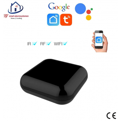 Home-locking IR-RF hub met bediening via Smart Life APP werkt met Alexa en Google spraaksturing. T-2020