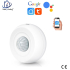 Home-locking WiFi PIR-detector 360° met bediening via Smart Life APP werkt met Alexa en Google spraaksturing. T-2021