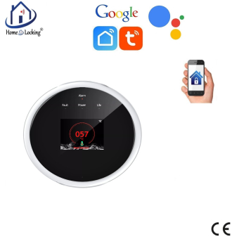 Home-locking WiFi gas-detector met bediening via Smart Life APP werkt met Alexa en Google spraaksturing. T-2022