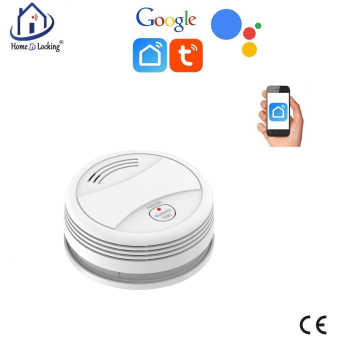 Home-locking WiFi rook-detector met bediening via Smart Life APP werkt met Alexa en Google spraaksturing. T-2023