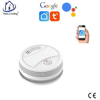 Home-locking WiFi rook-detector met bediening via Smart Life APP werkt met Alexa en Google spraaksturing. T-2023