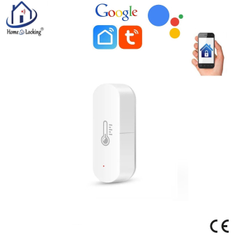 Home-locking wifi mini temperatuur en vochtigheidssensor en bediening via Smart Life APP werkt met Alexa en Google spraaksturing. T-2030