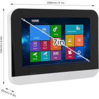 Smart WIFI deur intercom touchscreen met bediening via Smart Life APP. T-2301