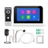 Smart WIFI deur intercom met touchscreen bediening en kan samen werken met Alexa en Google spraaksturing met bediening via Smart Life APP. T-2301