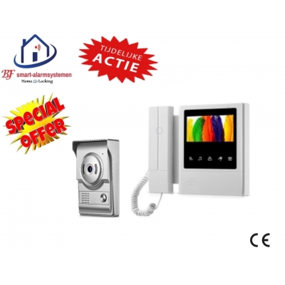 Home-Locking complete deur video videofoon 4 draads.DT-1121/2228 Home-Locking complete deur video videofoon 4 draads.DT-1121/2228