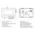 Home-Locking binnen bedieningspaneel 9" voor deur videofoon 4 draads.DT-1114