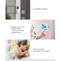 Home-Locking complete deur videofoon 4 draads met aanraak scherm.DT-2237
