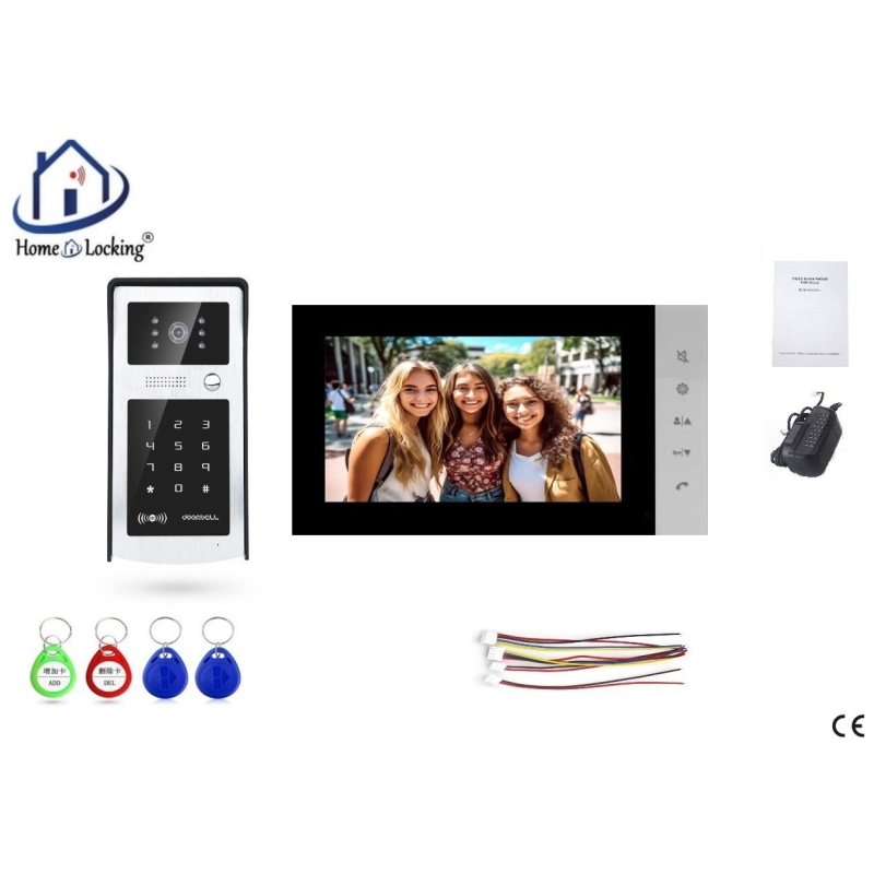 Home-Locking complete deur videofoon 4 draads.DT-2244