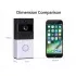 Smart WiFi HD video deurbel 2.0MP met bediening via Smart Life APP werkt met Alexa en Google spraaksturing.T-2049