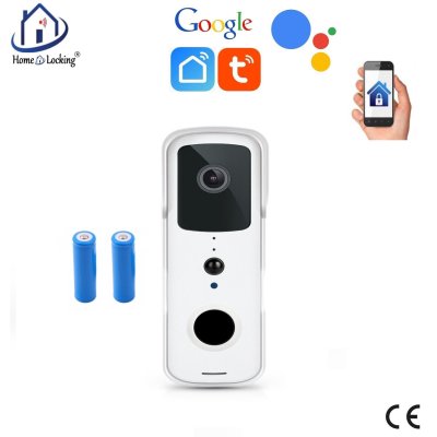 Smart WiFi HD video deurbel 2.0MP met bediening via Smart Life APP werkt met Alexa en Google spraaksturing.T-2051