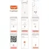 Smart WiFi HD video deurbel 2.0MP met bediening via Smart Life APP werkt met Alexa en Google spraaksturing.T-2090