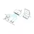 Home-Locking 4 kanaals switch POE CWS-540